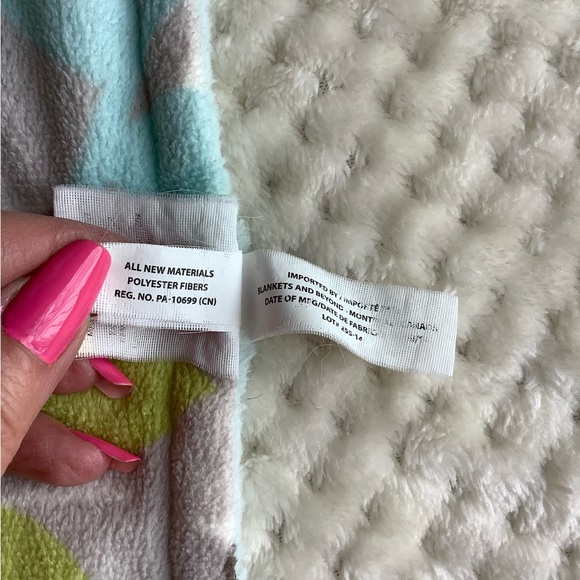 Blankets & Beyond Monkey Plush Lovey Baby Security Blanket w Pacifier Holder - Picture 11 of 14